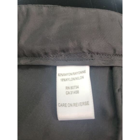 BCBG Max Azria Velour Capri Pants Size 2 Cargo 21" Inseam Black - Picture 9 of 13